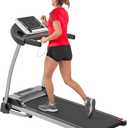 Easy Folding Treadmill for Home, 2.5HP Portable Fitness Equipment for Running Walking with 6% Manual Incline, 12 HIIT Programs, LED Display, Pulse Sensors & Shock Absorption for Running Machine