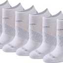 Saucony Women's RunDry Performance Selective Cushion Socks,(6, Pairs) (Medium)