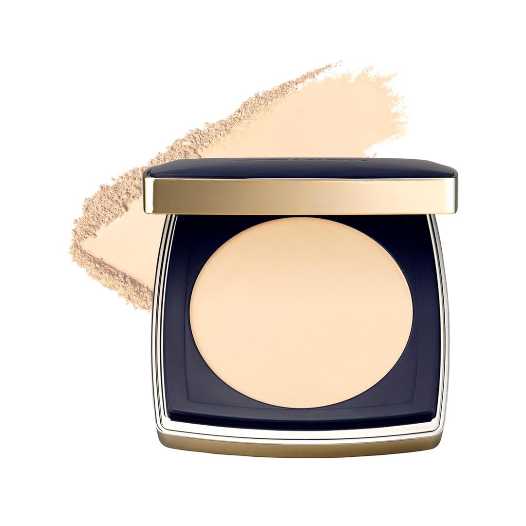Este Lauder Double Wear 12-Hour Stay-in-Place Matte Powder Foundation | Controls Oil & Shine, 0.39 Ounce (1N1 Ivory Nude - Light with neutral peach undertones)