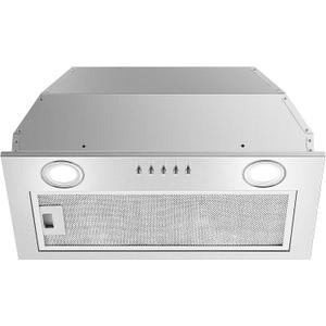 Range Hood Insert 20 Inch Stainless Steel with 5-layer Mesh Filter, Hood Vent for Kitchen Built-in Mount Dual LED, Ducted/Ductless Convertible Kitchen Exhaust Fan, Push Button Control Range Hood Insert 20 Inch Stainless Steel with 5-layer Mesh Filter, Hood Vent for Kitchen Built-in Mount Dual LED, Ducted/Ductless Convertible Kitchen Exhaust Fan, Push Button Control