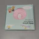 Soft and Breathable Baby Pillow with Memory Foam and Bear Design (Pink)