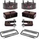 3" Front + 3" Rear Full Leveling Lift kit for 2007-2024 Silverado 1500 Sierra 1500 2WD/4WD with 2-4" Rear shock extension