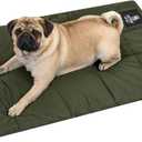 OneTigris Large Dog Bed Washable Matteress Anti Slip Cushion for Pets Sleeping, 3.6ft by 2.2ft Water-Resistant Pet Bed for Indoor Outdoor(Green,S)