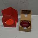 Cottage Hummingbird Feeder |Glass Hummingbird Feeder with 3.4 Ounce Nectar Capacity| 4 Feeding Ports & Wide Mouth Bowl, Hanging Bird Feeder with Recycled Glass Lid, Red