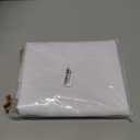 Wolkemer Oval Tablecloth 60 x 84 Inch Washable Fabric Table Cloth Solid White Table Cover for Dining Wedding Party Banquet Tabletop Decoration