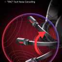 Wireless Gaming Headsets for PS5, PS4, Mac, Switch, PC, Computer - 2.4GHz & Bluetooth 5.2 Gamer Gaming Headphones Wireless, ENC Noise-Canceling Mic, 50MM Drivers, Red