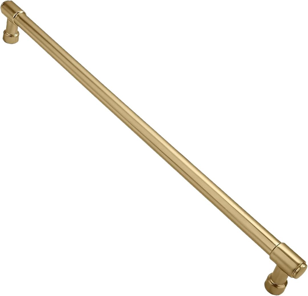 Solid Heavy Duty Jasper Pull Gold Appliance Pull 12 Inch Brushed Brass Cabinet Pulls Extra Long Kitchen Cabinet Handles Cabinet Hardware Kitchen Handles for Drawer Cupboard Handles