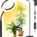 Plant Grow Light, 20W Growing Lights for Indoor Plants Full Spectrum, LED Floor Lamp with Height Adjustable Stand, Auto Timer 3/9/12H,10 Dimmable Brightness for Small Large Tall Plants Growth