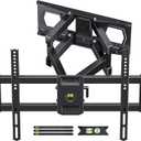 Full Motion TV Wall Mount for Most 37"-84" Flat Screen TV, Swivel or Tilt TV Wall Bracket with Dual Articulating Arms, for 12"-16" Wood Studs, Max VESA 600x400mm, Load 120 lbs