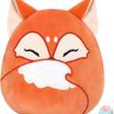 Glow Guards 12-Inch Red Fox Plush Pillow Cute Fox Stuffed Animal Soft Plush Toy Stuffed Animals Birthday Gift for Boys Girls Kids