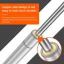 2PCS 100N 10inch Soft Close Hinge Lid Gas Support rods, Pneumatic Struts can Automatically Rise and Fall Slowly, can be Opened and Closed Within The Range of 0-110 Degrees(Silver