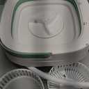 Portable Mini Washing Machine, Foldable Washer and Dryer with 3 Modes Deep Cleaning, Upgraded Small Collapsible Laundry for Hotel, Apartment, Home and Travel - Green (16.5L)