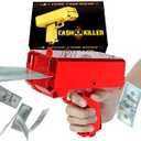 Money Gun Shooter—Gusil Cash Cannon Bills Gun Make It Rain Toy Gun,Handheld Spary Cash Gun for Game Movies Party Supplies