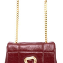  Women's Chain Strap Shoulder Bag - Elegant Underarm Purse, Wear-Resistant Soft Vegan Leather Handbag for Daily Wear (Burgundy-2)