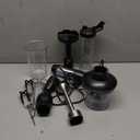 Ganiza Immersion Blender, Max 1200W Heavy Duty Hand Blender with Time Display & Variable Speed Trigger, 9-in-1 Electric Handheld Mixer with Chopper Whisk Frother Beaker Ideal for Soup Puree Smoothies (Black)