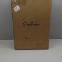 Emliviar Exterior LED Solar Wall Sconce with Remote Control, 24'' Front Door Wall Lantern with Water Grain Glass Shade, Waterproof Solar Black Wall Light with E26 Bulb, YXE302MB-SL BK