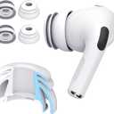 Premium Multi-Flange Eartips for AirPods Pro 1&2 (Large)  Always Fits, Never Slips