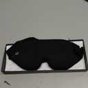 MZOO Luxury Sleep Eye Mask for Side Sleeper Men Women, Zero Eye Pressure 3D Sleeping Mask, Light Blocking Patented Design Night Blindfold, Soft Eye Shade Cover for Travel, Black