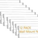 12 Pack 10"W x 2"H Acrylic Office Name Plates Name Labels for Wall, Clear Sign Holder for Wall Display, with Adhesive Backing
