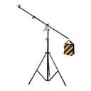 CONXTRUE Max 13.2ft/400cm Two Way Adjustable Photo Studio Light Stand with 6.2ft/190cm Boom Arm and Sandbag, Aluminum Alloy Rotable Tripod for Studio Outdoor Photography Portrait Video