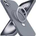 SKYLMW Case for iPhone 16 Plus with Stand,6.7" Gray