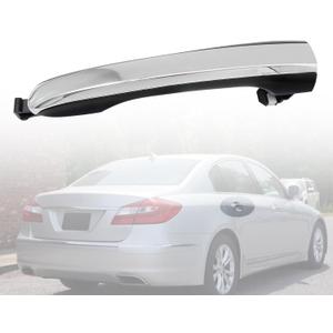 XQSMWF 826613M000 Chrome Rear Passenger Exterior Door Handle, Fit for Hyundai Genesis Sedan 2009-2014 3.8L/ 4.6L/ 5.0L, Replace 82661-3M000