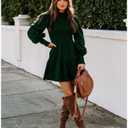 Erocalli Suede Knee-High Boots Fall Boot For Women Chunky Block High Heel Slouch Fashion Boot Round Toe Side Zipper
