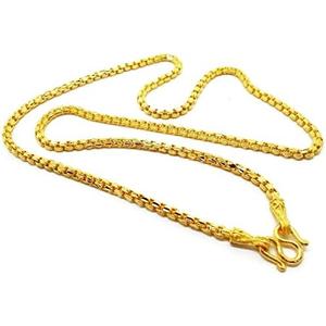 Chain Necklace 22k 23k 24k Thai Baht Gold Plated 24 Inch 28 grams 4 mm Jewelry