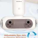 KokoSelene Bath Jets for Tub, Portable Bath Spa for Bathtub with Dual Hydro Jets, Bathtub Spa Machine Creates Soothing Bubbles for Daily Relax at Home Use (Brown)