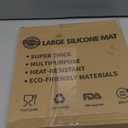 32''x24''(80cmx60cm) Silicone Mat for Kitchen Counter, Non-Slip Heat Resistant Countertop Protector, Waterproof Durable Kitchen Mat for Countertops, Islands (Semitransparent) (Translucent)