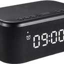 Fansbe Smart Bluetooth Alarm Clock Dim 12/24H, Black