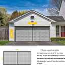 LIAMST Garage Door Screen for 2 Car Garage Door-16x7FT Reinforced Fiberglass Garage Screen, Magnetic Garage Screen Door