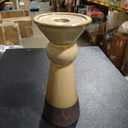 Ceramic BRN/BLK Pillar Holder SM