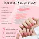 2 x Rose Red Track Cat Eyes Press On Nails,12 Sizes - 24 Pcs Soft Gel Short Rose Red Square Fake Nails Kit with Nail Glue, Natural Reusable Stick On False Nails for Women and Girls SK1037