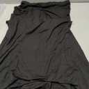 Fnfmrfmr Women Striped High Waist Long Skirts Summer Casual Elastic Waist Straight Slim Midi Skirt Black Long Size S