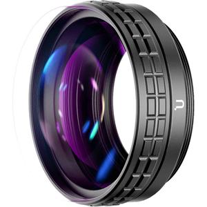Wide Angle Lens for Sony ZV1 ULANZI WL-1 ZV1 18mm Wide Angle/ 10X Macro 2-in-1 Additional Lens for Sony ZV1/RX100 VII Camera (Black)