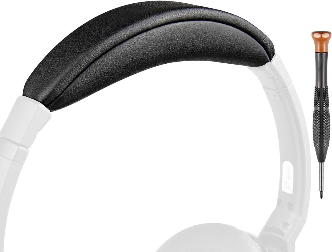 SOULWIT Headband Cover for Bose AE2/AE2i/AE2w/SoundLink Around-Ear I,II/SoundTrue Around-Ear I,II Headphones, Replacement Headstrap Pad Repair Part - Black