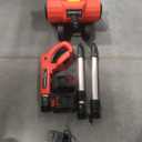 Cordless Snow Shovel, 21V Electric Cordless Snow Blower with Battery and Charger, 19FT Throw Distance, Lightweight 9.9lb for Driveway, Steps, Patio, Sidewalk(Red)