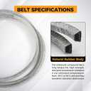 42 inch Lawn Mower Deck Belt for John Deere GX20072 GY20570 Compatible with John Deere 102 105 L100 L105 D100 D110 D120 D130 X110 X125 X145 E100 E110 E120 LA105 LA110 LA115 (1/2" x 104")，2 Pack