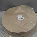 Aneco 100 Pieces Round Burlap Placemats 13.78 Inch Reusable Brown Table Mats Heat Resistant Natural Jute Fibers Placemats Burlap Circle Rustic Table Decorations for Dinner Holiday Farmhouse Decor