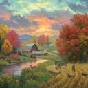 Buffalo Games - Abraham Hunter - Golden Retreat - 1000 Piece Jigsaw Puzzle for Adults -Challenging Puzzle Perfect for Game Nights - Finished Size is