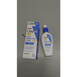 CeraVe AM Facial Moisturizing Lotion with SPF 50, Oil-Free Face Moisturizer with SPF, Formulated with Hyaluronic Acid, Niacinamide & Ceramides, Non-Comedogenic, Broad Spectrum Sunscreen, 3 Ounce