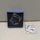  Blue Crystal Snowflake Ornaments for Christmas Tree Elegant Glass Star Decorations for Holiday Home Window Hanging