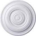Ekena Millwork CM18NI 18-Inch OD x 2 3/4-Inch ID x 1 1/2-Inch Niobe Ceiling Medallion