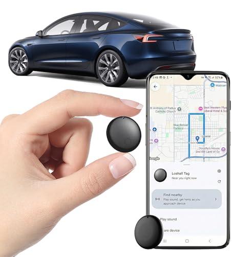 GPS Tracker for Vehicles - Car GPS Tracker Device, Real-Time Mini Vehicle Tracker, No Subscription & No SIM Card Required, Works with Android and iOS (Black)