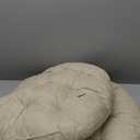 Meditation Floor Pillow, 2 Pack Round Floor Cushions for Adults, Button Tufted Seat Cushions for Yoga Tatami Living Room, Beige, 22 x 22 x 4 in (Set of 2)