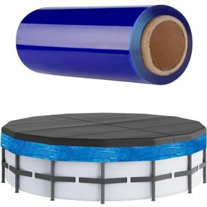 1200FT Winter Pool Cover Seal for Above Ground Pools, Stretchable Pool Cover Wrap Stretch Film Cling,Heavy Duty Shrink Film Stretch Films Wrap for Moving
