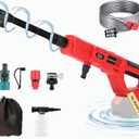 Cordless Pressure Washer for Milwaukee M18 Battery - 1000 PSI 1.2 GPM Portable Power Washer with 6-in-1 Nozzle, Foam Cannon, 16ft Hose, for House, Cars, Boot, Bike (No Battery)