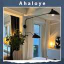 Double Light Plug in Wall Sconces Long Swivel Arms Wall Light Big Wall Mount Light for Living Room Bedroom Modern Big Wall Lamp