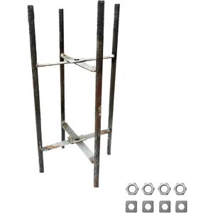 Rebar Cage for TRAYIU Diameter 2.36" Sun Shade Poles, Unfolded Size 3.94" X 3.94"